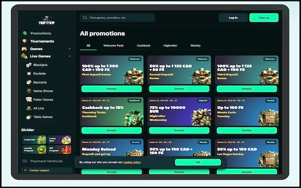 Trip2Vip Bonuses & Promotions